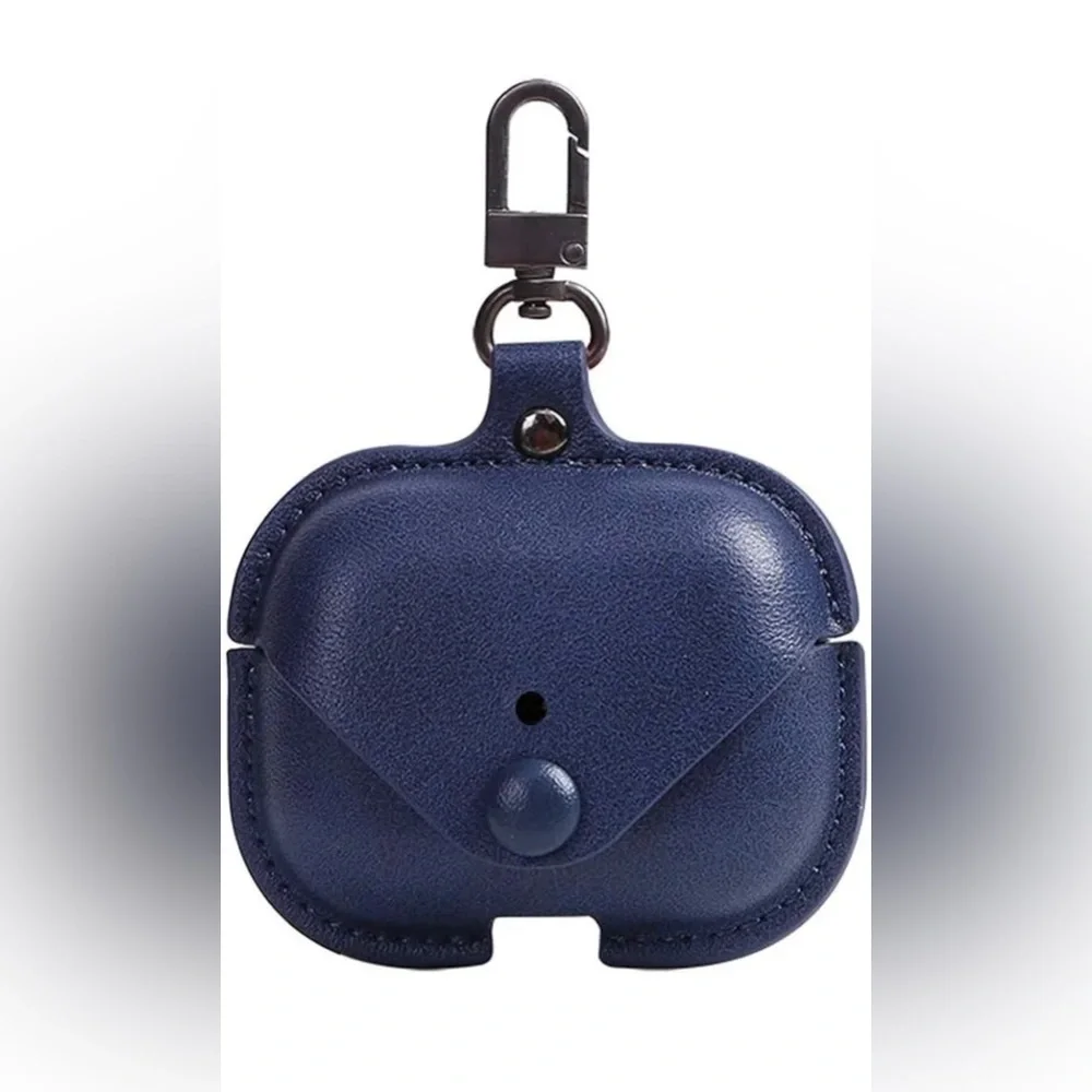 Luxury AirPods Blue Case Leather Protective Cover Skin For Apple AirPods PRO New